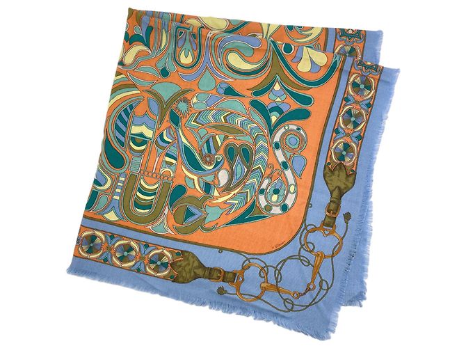 Hermès Hermes Carre 90 Folklore Seidentuch