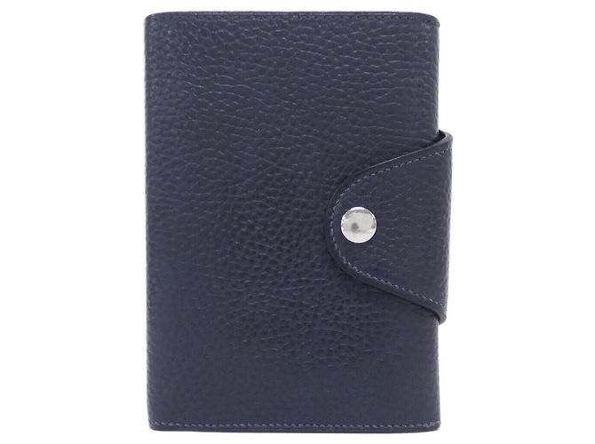 Hermès Cartera compacta bi-fold Hermes Iliade en Blue Nuit