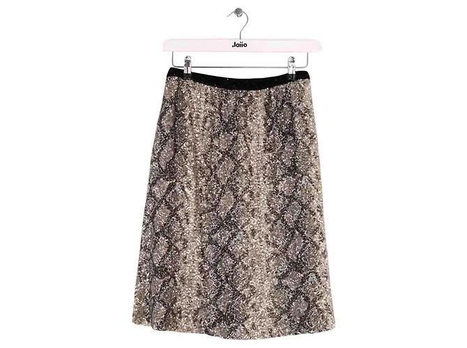 Manoush Silver Sequins Skirt