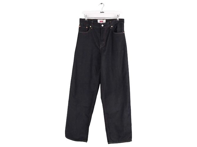 Jeans retos azuis de algodão Junya Watanabe