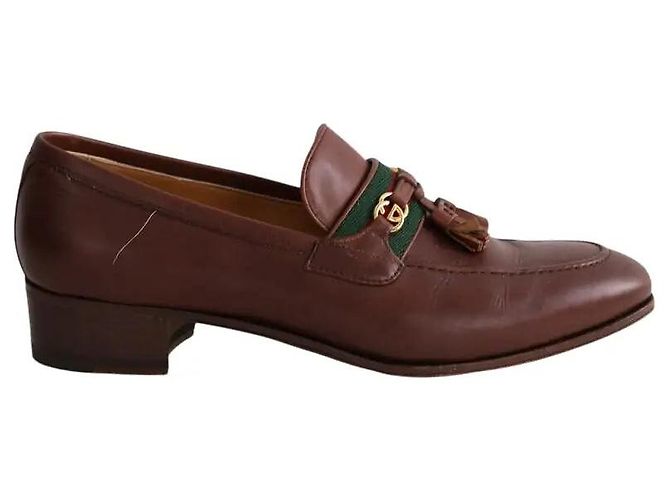 Mocassini Gucci in pelle marrone