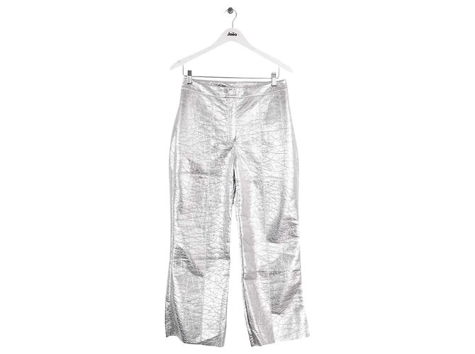 Manoush Gerade Hose Pant vinyl basic silber