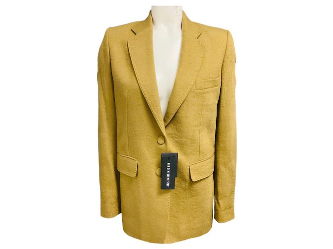Ann Demeulemeester Ochre Morris Jacket
