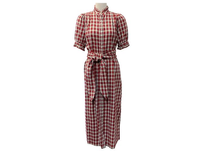 Autre Marque Vestido Cedar de Cuadros de Picnic The Great Red / Ivory