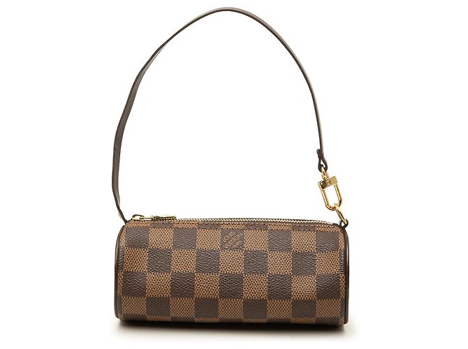Sac à main Louis Vuitton Damier Ebene Papillon Pochette Marron