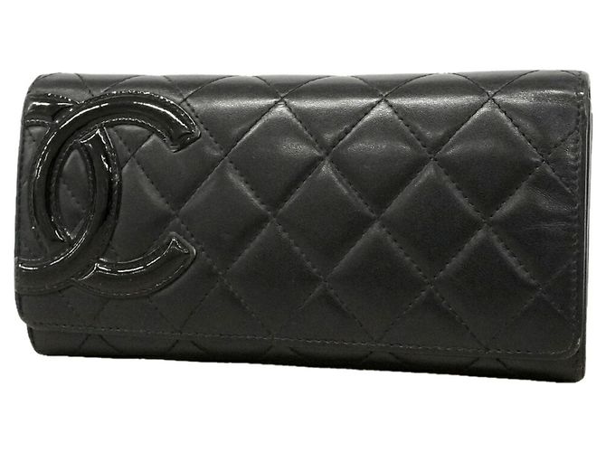 Chanel Cambon Lambskin Long Wallet