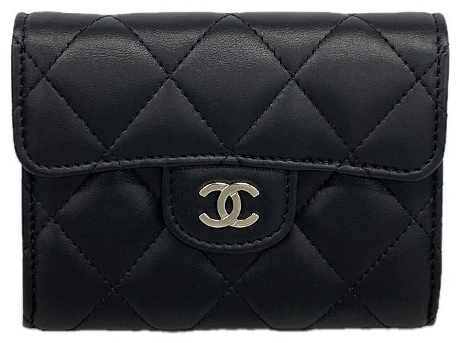 Chanel Black Lambskin Card Case