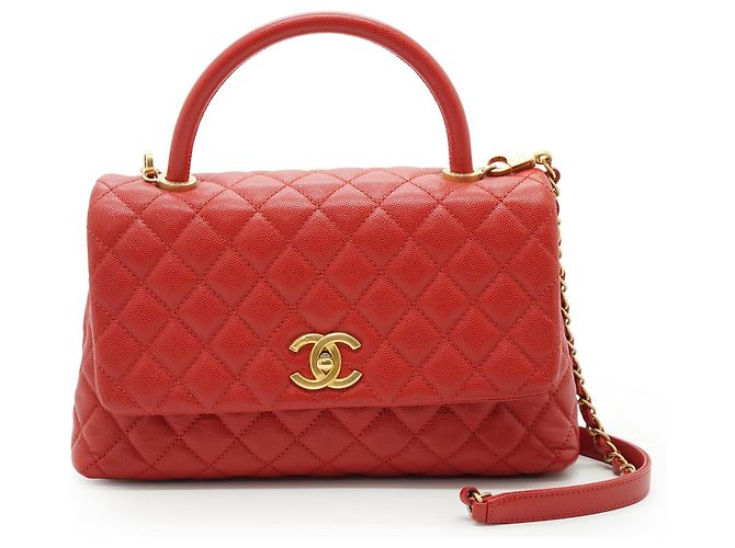 Chanel Borsa piccola Coco Handle in Caviar Matelassé