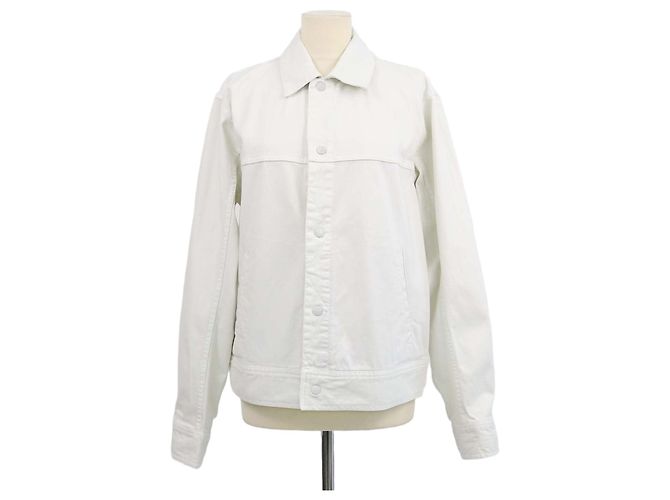 Rag & Bone Trucker-Jacke aus Baumwolle in Off White