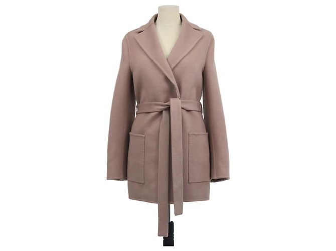Christian Dior Nude Wool Belted Jacket