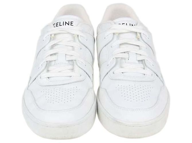 Céline Celine CT-04 Low Top Sneaker aus weißem Leder