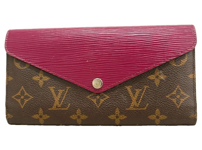 Cartera larga Louis Vuitton Tri-fold Fuchsia