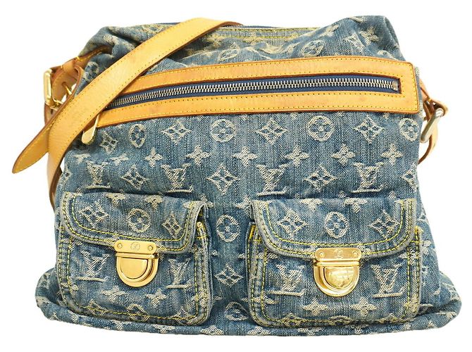 Borsa a tracolla Louis Vuitton Monogram Denim Baggy GM