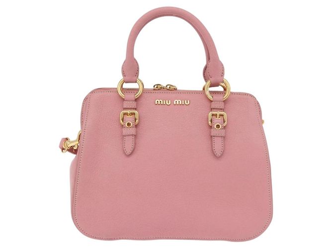 Miu Miu Madras Bowler Leather Medium