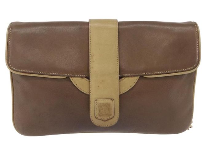 Céline Celine Flap Shoulder Leather