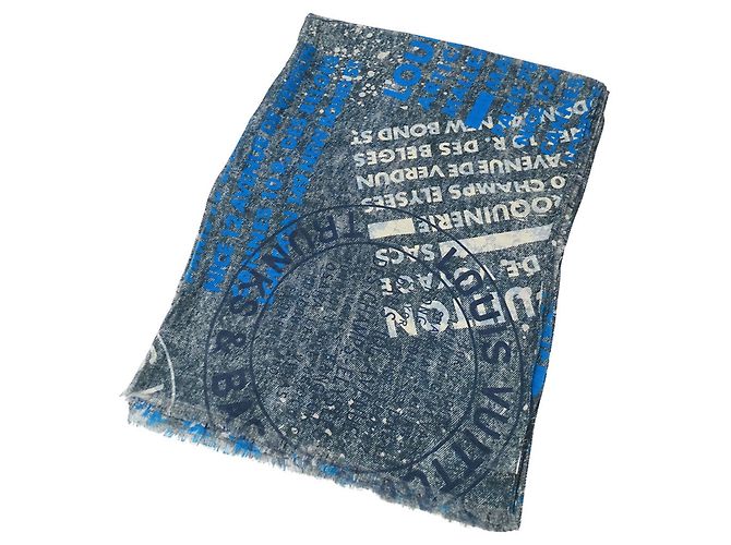 Sciarpa blu da uomo Louis Vuitton