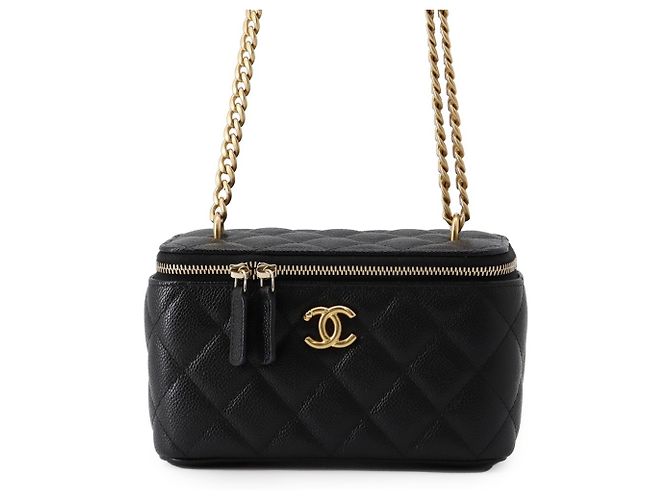 Vanity Bolso de hombro Chanel con cadena negro