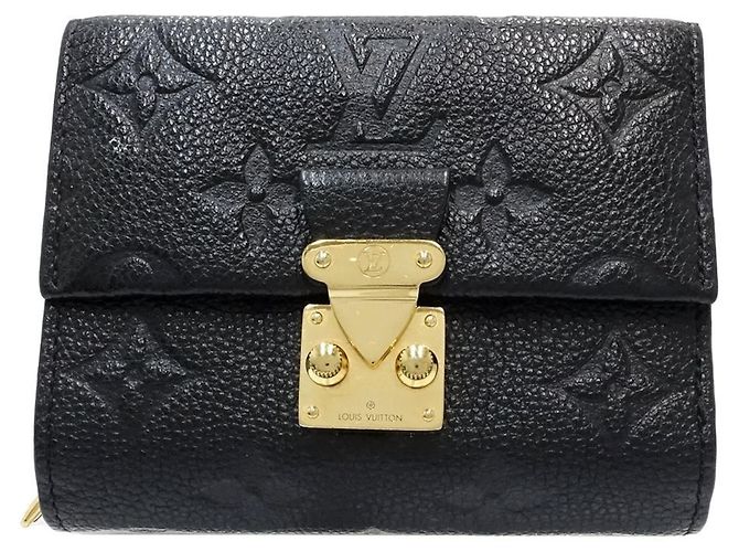 Portafoglio tri-fold Louis Vuitton Monogram Empreinte in Noir