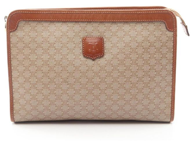 Céline Celine Macadam Second Bag Clutch Handbag