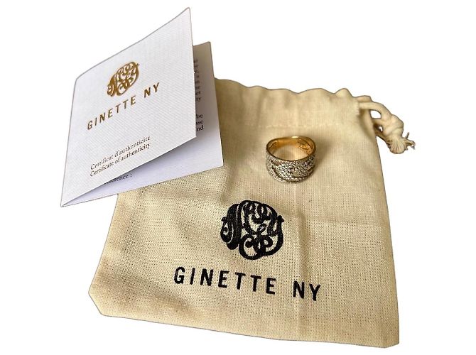 Anello Ginette NY in oro giallo e diamanti
