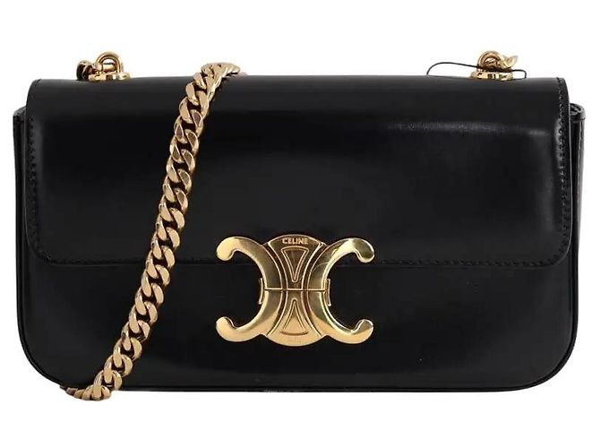 Céline Borsa Triomphe chain nera