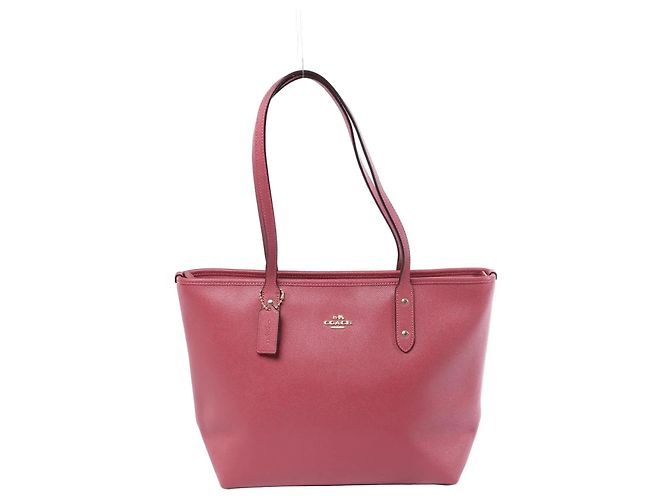 Bolsa de Ombro Coach City em Couro, Rosa