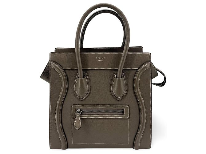 Céline Celine Luggage Grainy Leather Nano