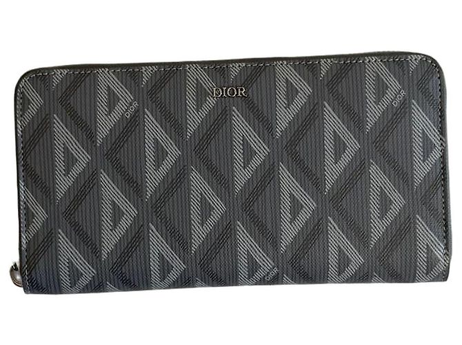 Cartera con cremallera Dior Oblique