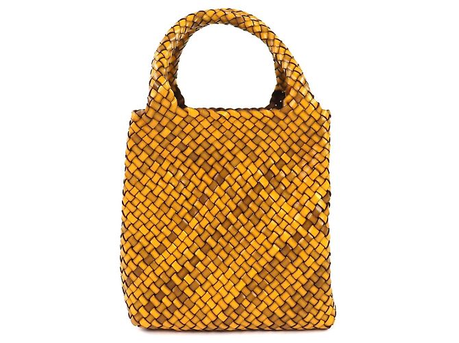 Autre Marque Bolsa de mão HIROFU BREZZA em couro de búfalo trançado