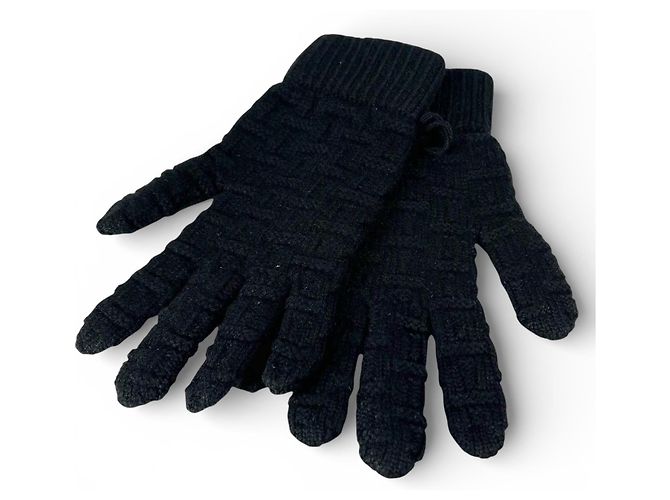 Hermès H pattern Cashmere Gloves M