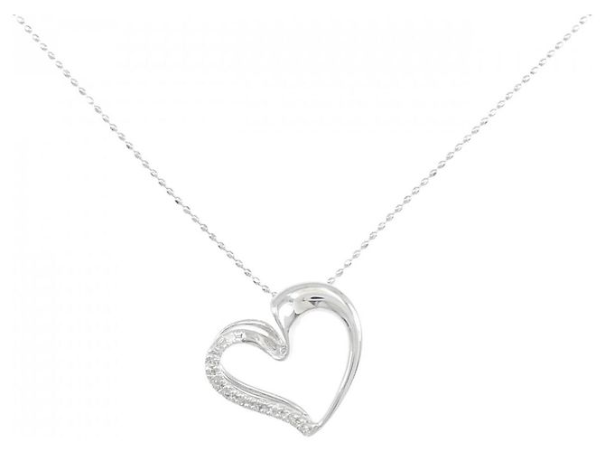 Autre Marque Collar de oro blanco Au750 y diamantes