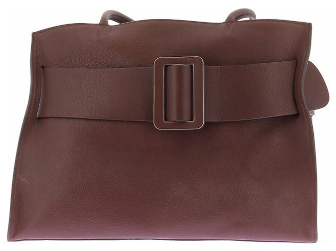 Boyy Bolso de cuero marrón con cinturón