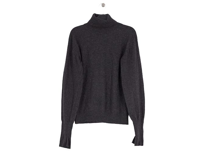 Autre Marque THE FRANKIE SHOP Rollkragenpullover aus Wolle Grau