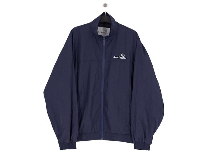 Autre Marque Sergio Tacchini Jacke Marineblau mit Reißverschluss M