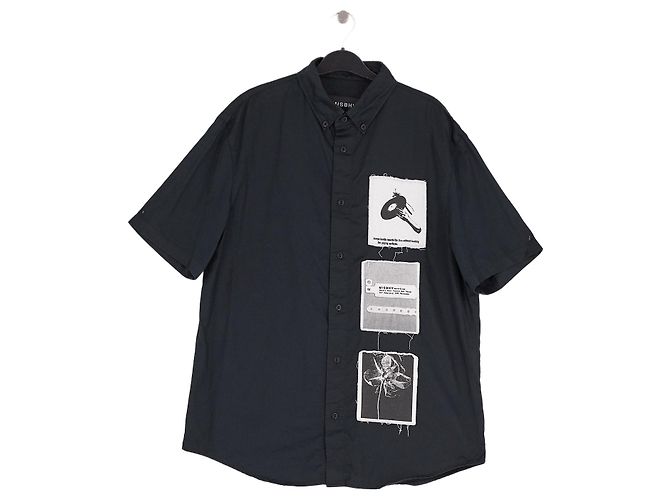 Autre Marque Camicia in cotone nera