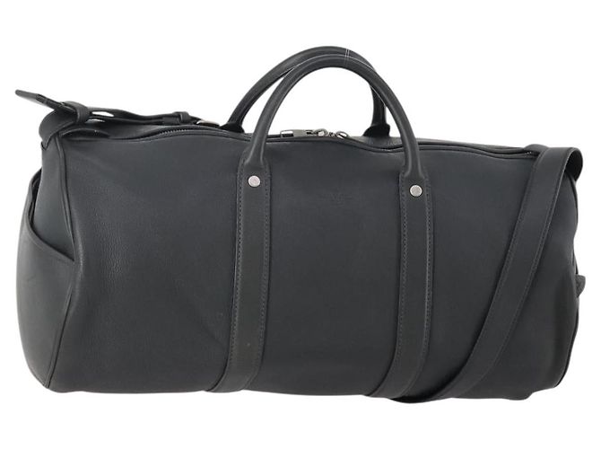 LOUIS VUITTON Bolsa Boston Couro Taurillon Clemence 2way Preta LV