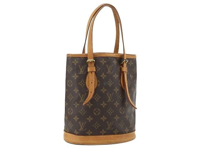 LOUIS VUITTON Monogram Bucket PM Shoulder Bag M42238 LV
