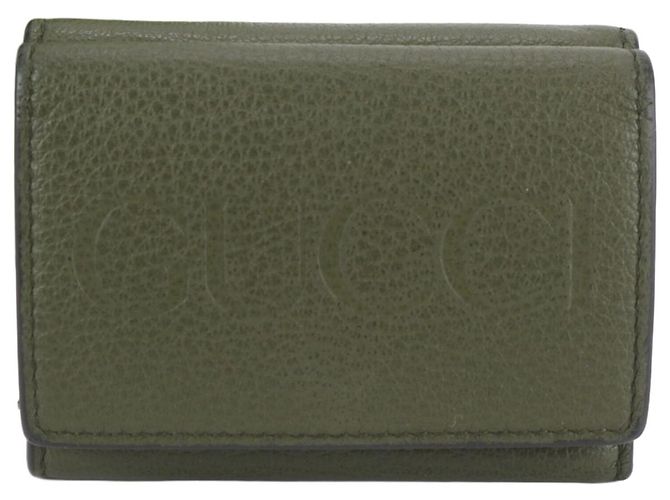 Gucci Leather Tri-fold Wallet