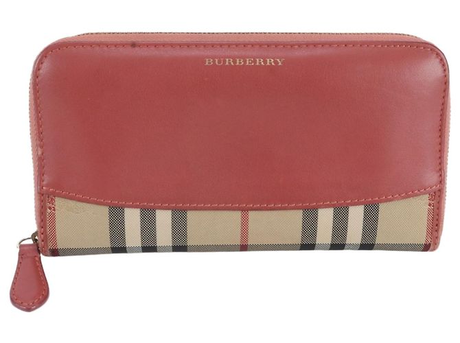 Carteira Longa Burberry Nova Check em Couro e Lona