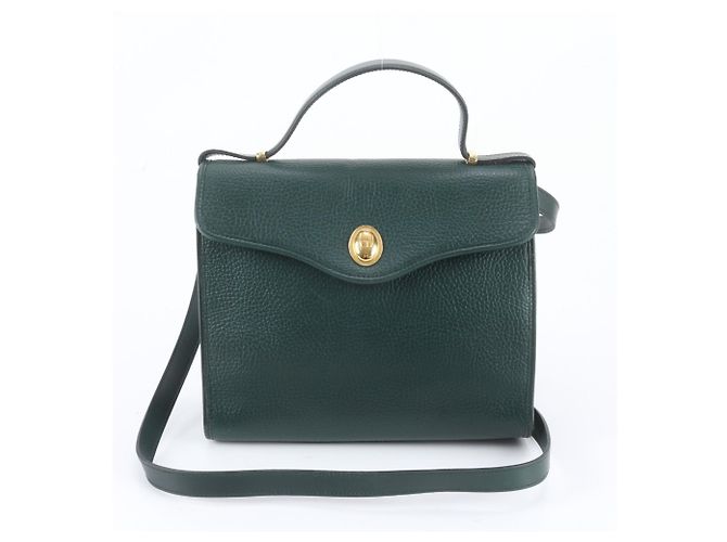 Bolsa 2-Way em couro verde Christian Dior