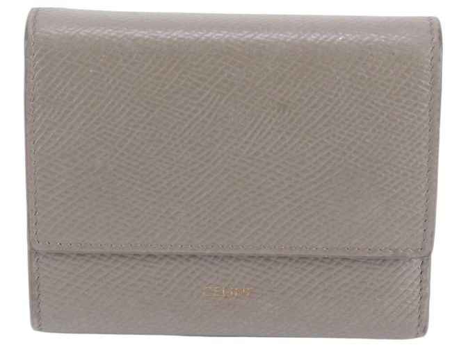 Céline Cartera tri-fold de piel Celine