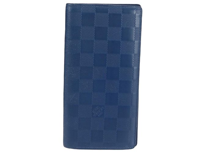 Louis Vuitton Damier Infini Portefeuille Brazza Leather Long Wallet