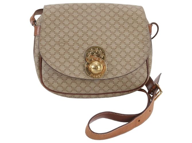 Céline Borsa a tracolla in pelle Celine Macadam Starball