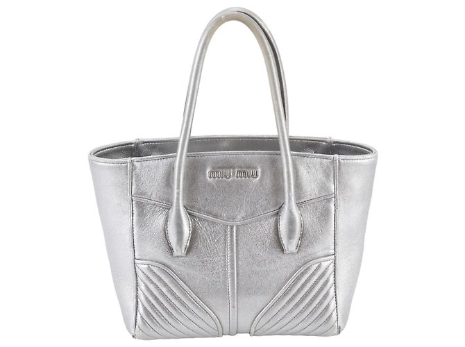 Miu Miu Nappa Biker Leder Tote Bag