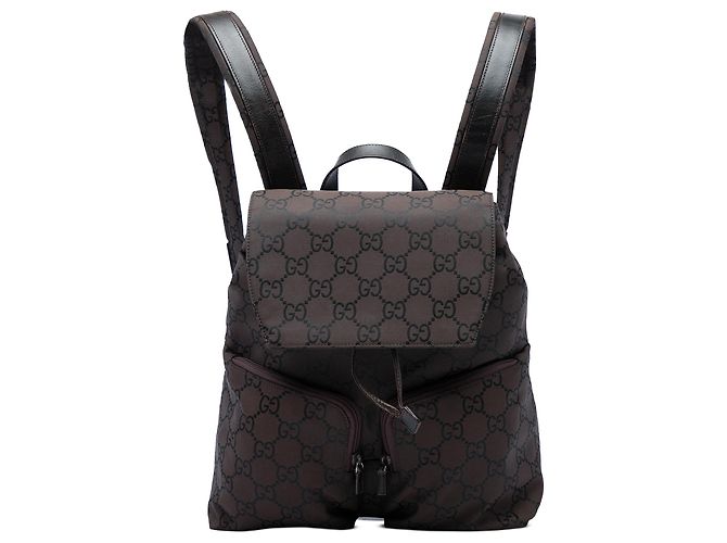 Gucci GG Nylon Rucksack Braun