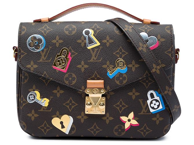 Louis Vuitton Brown Monogram Love Lock Pochette Metis