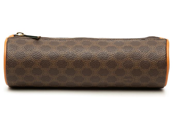 Céline Astuccio Celine Brown Macadam Coated Canvas