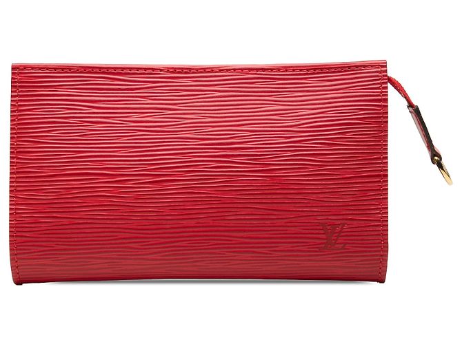 Louis Vuitton Red Epi Bucket PM Täschchen