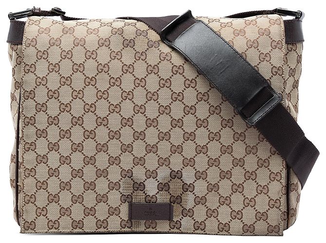 Borsa a tracolla Gucci Beige GG Canvas