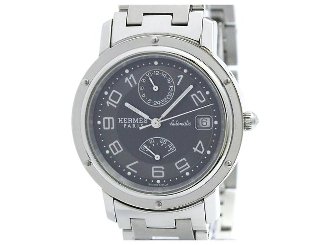 Hermès Relógio Automático em Aço Hermes Clipper GMT Power Reserve CL2.810